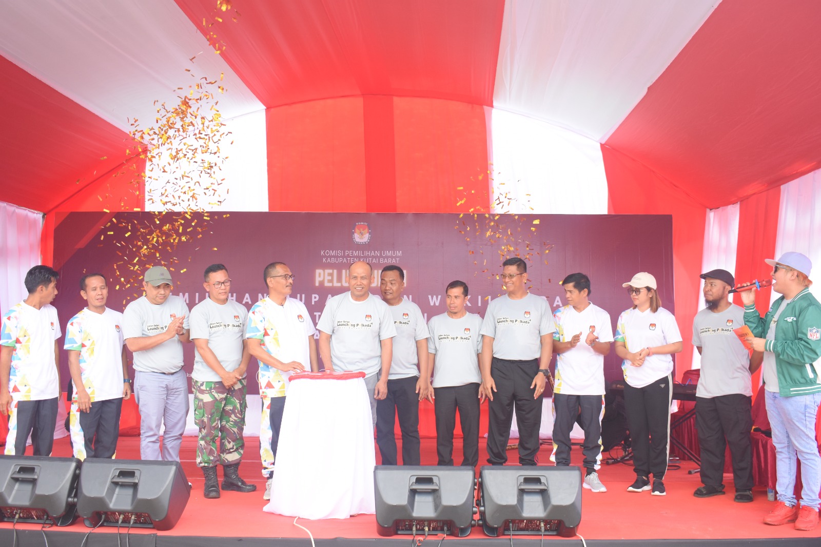 Bawaslu Kubar Hadiri Launching Pemilihan Bupati dan Wakil Bupati Kubar tahun 2024