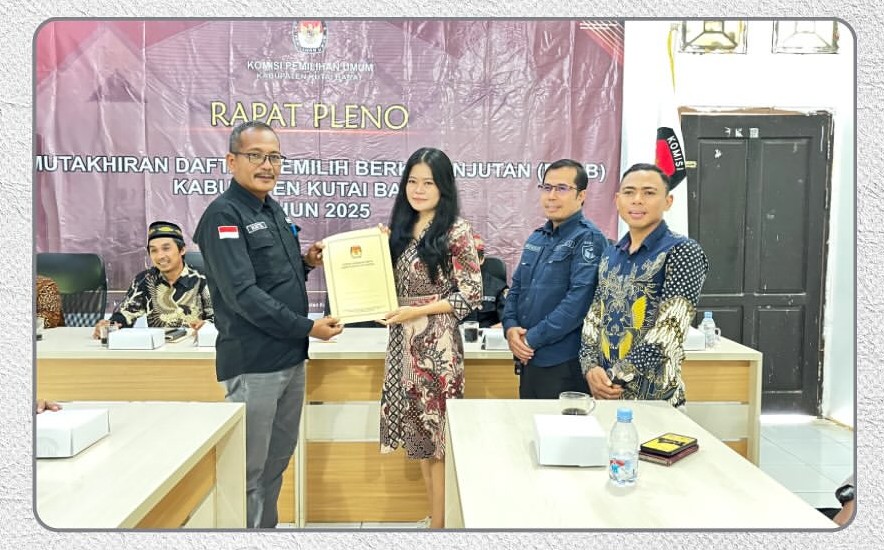 Awasi Hak Pilih, Bawaslu Kutai Barat Ikuti Rekapitulasi PDPB Triwulan III Tahun 2025