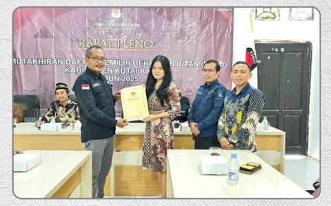 Awasi Hak Pilih, Bawaslu Kutai Barat Ikuti Rekapitulasi PDPB Triwulan III Tahun 2025
