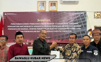 Bawaslu Kutai Barat Hadiri Sosialisasi PKPU No 3 Tahun 2025 Tentang PAW Anggota DPR, DPD, dan DPRD.